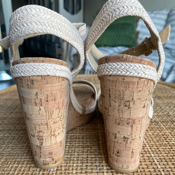 Stuart Weitzman Xminx Woven Espadrilles sz 37.5 - Picture 4 of 7